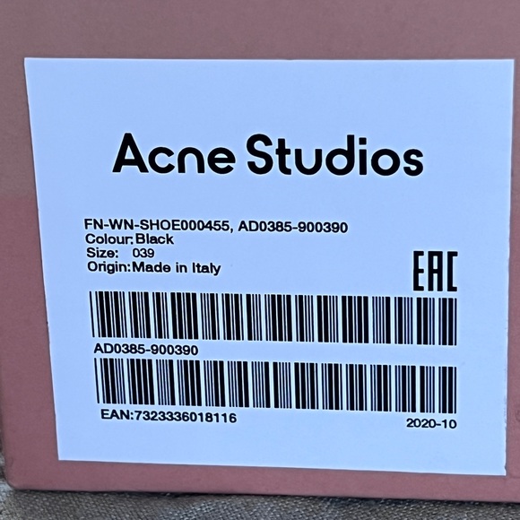 *SOLD* AUTH ACNE Studio leather mules - Picture 10 of 10